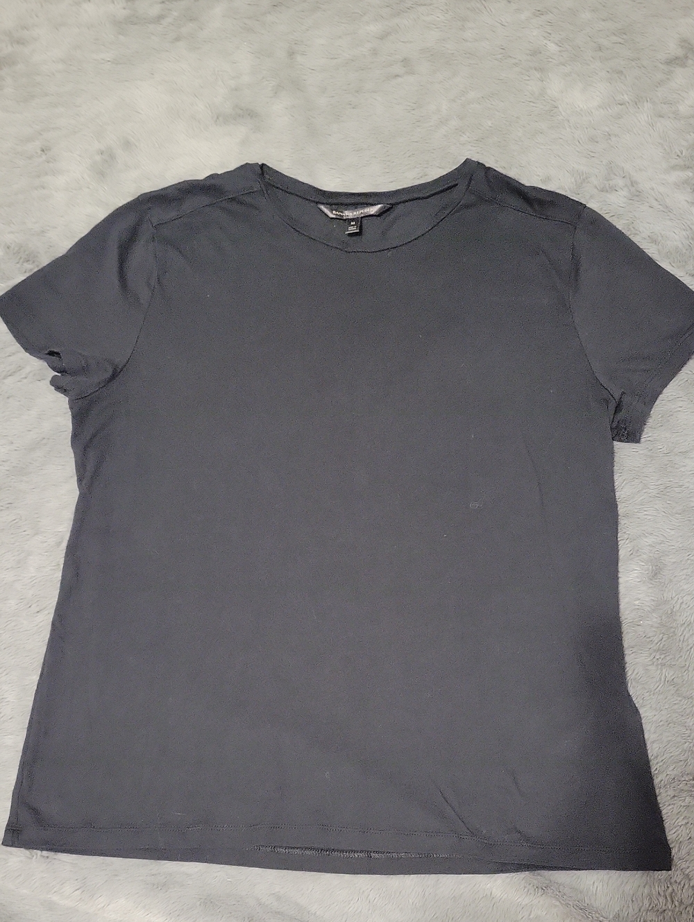 Banana Republic Black Short-Sleeve Crew Tee